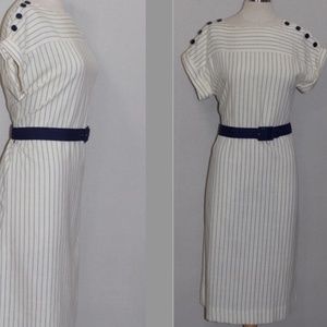 Jones of Dallas Blue Stripe Dress